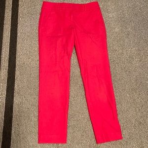 Loft Marissa Skinny Red Pants
